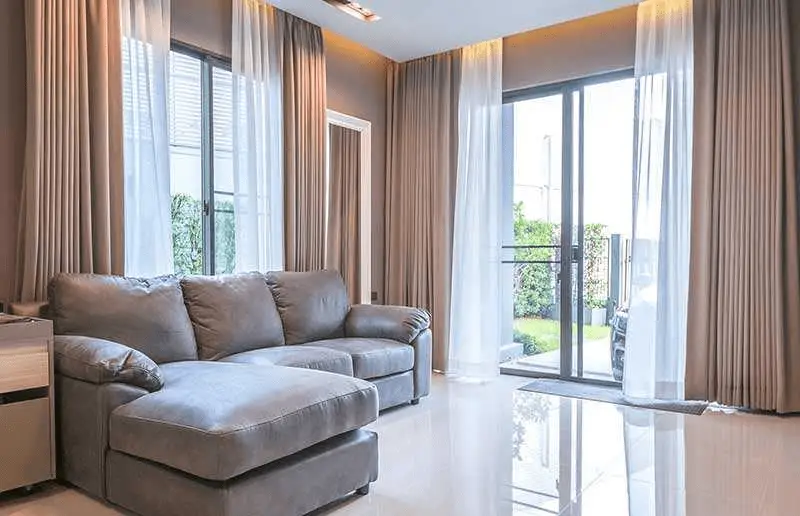 rèm vải hai lớp sang trọng