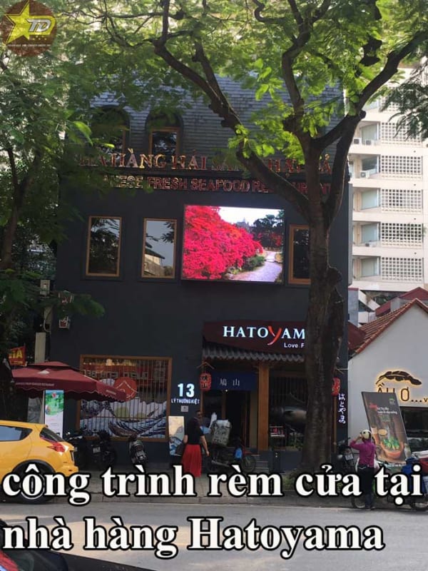 thi công rèm cửa nhà hàng hatoyama