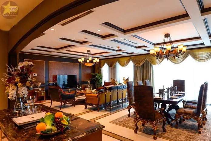 không gian pòng khách cổ điểm