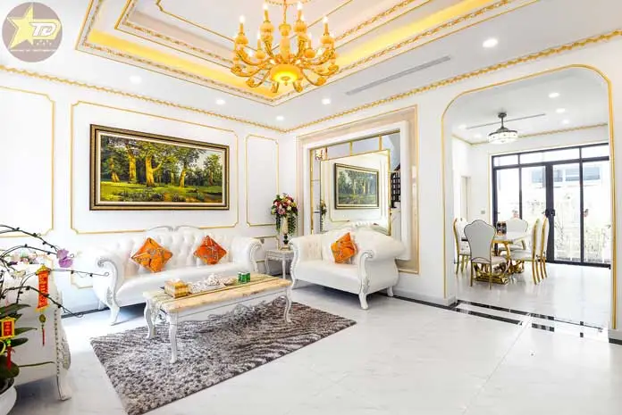 không gian nội thất tân cổ điển