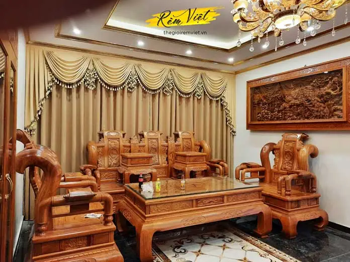 không gian phòng khách tân cổ điển