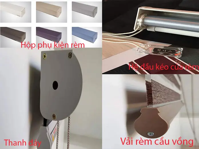 Phụ kiện của rèm cầu vồng