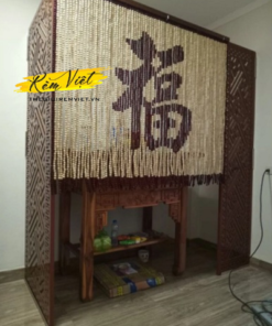 Rèm hạt gỗ mã RHG011