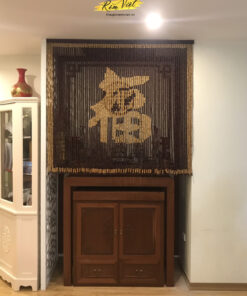 Rèm hạt gỗ mã RHG011