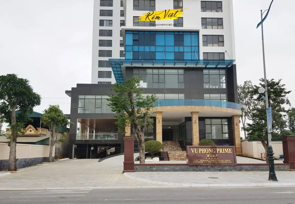 Thi công rèm Khách Sạn 5 Sao Vũ Phong III - Sầm Sơn Thanh Hóa