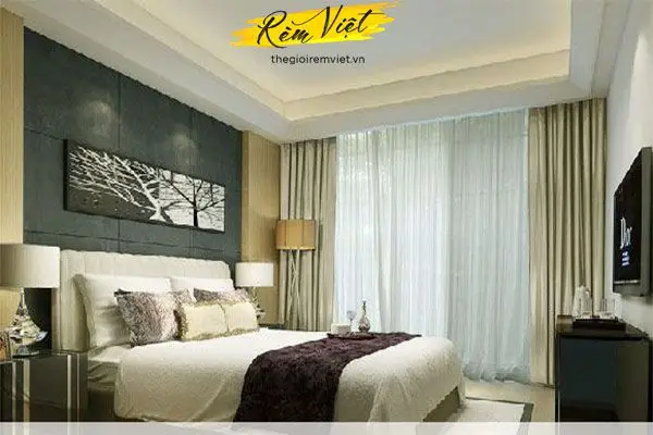 Rèm vải hai lớp cản sáng tuyệt đối cho khung cửa sổ