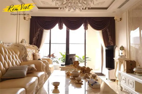 Mẫu rèm thiết kế tân cổ điển phong cách châu âu