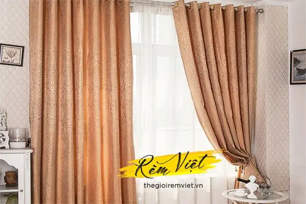 Rèm vải ore 2 lớp phong cách Châu Âu