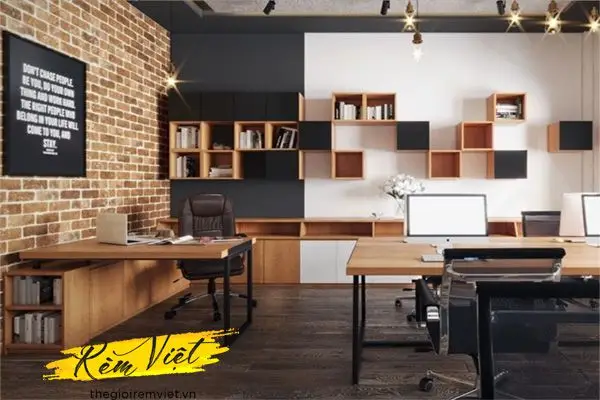 Thiết kế phòng làm việc sáng tạo theo phong cách nội thất Châu Âu 
