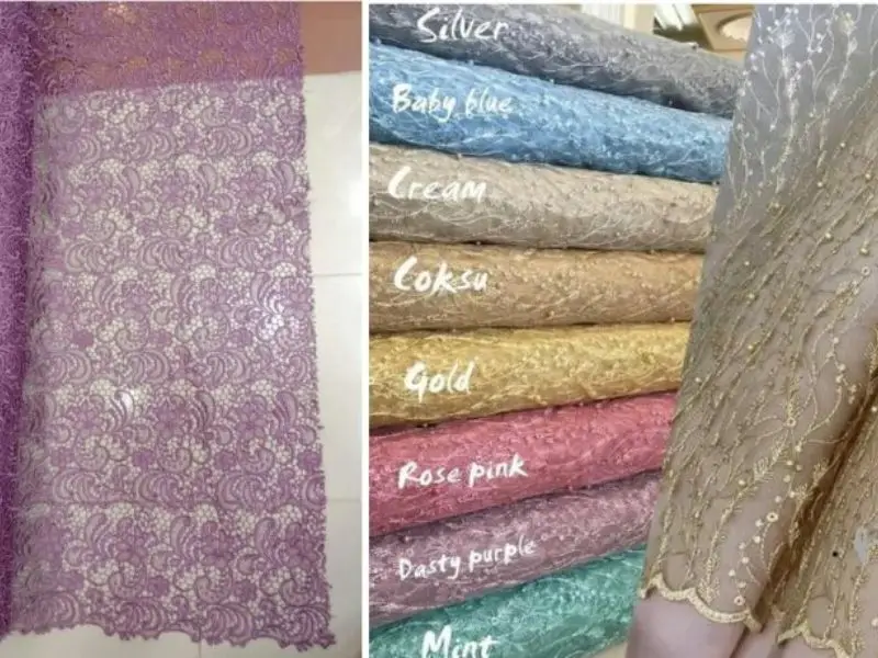 Mẫu vải gấm và bảng giá tại Thế giới rèm Việt hiện nay