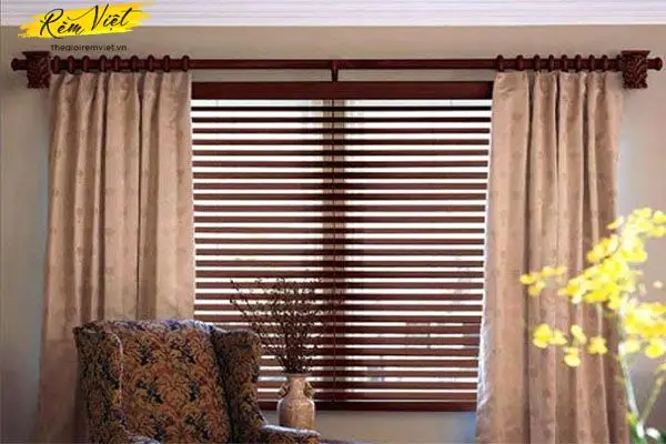 Thanh treo rèm gỗ hiện đại thân thiện với con người