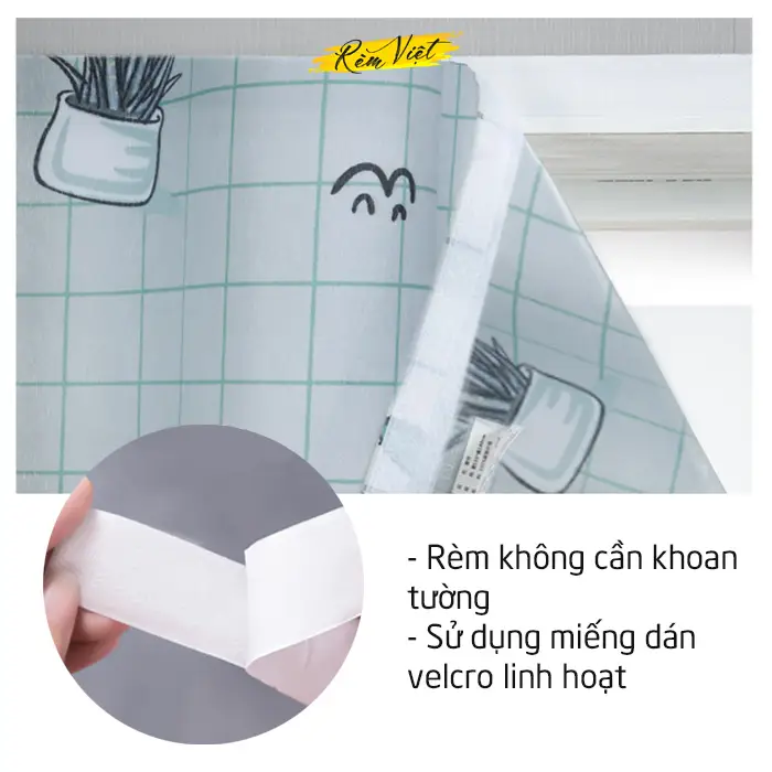 Các mẫu rèm vải, rèm dán tường cửa sổ trang trí giá rẻ cho phòng trọ nhà dân mới nhất