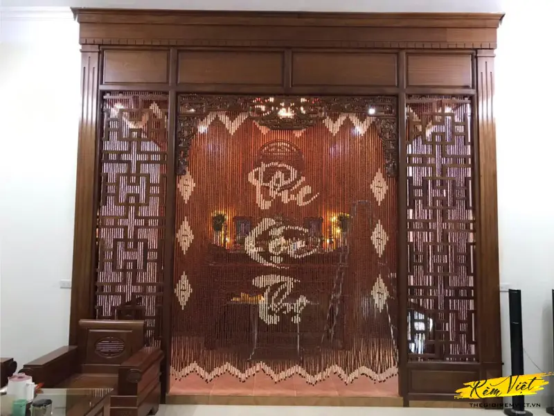 Rèm hạt gỗ