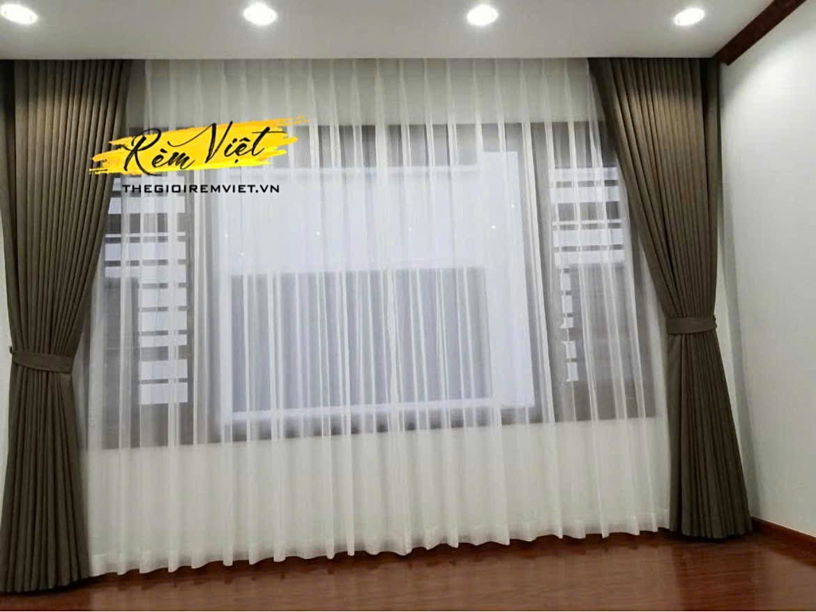 rèm vải 2 lớp