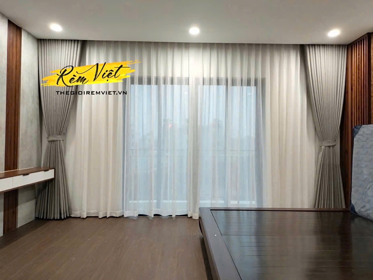 rèm vải 2 lớp