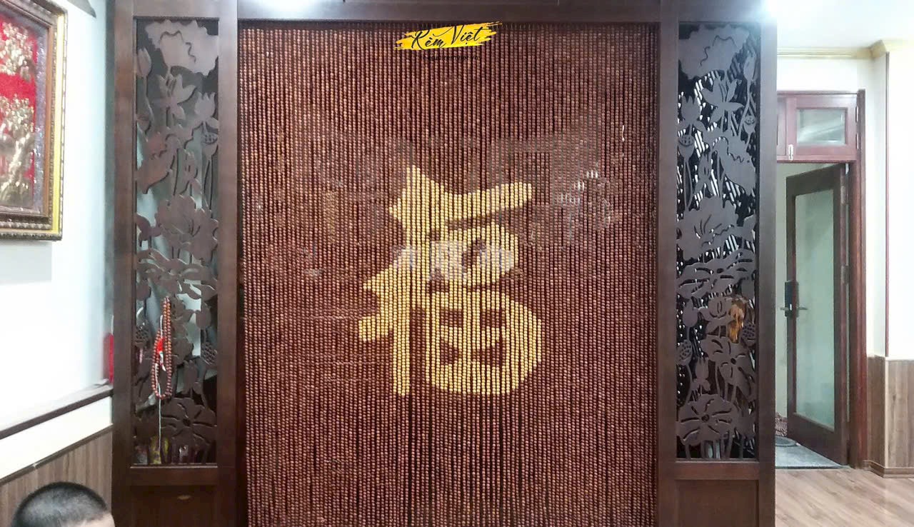 rèm hạt phòng thờ